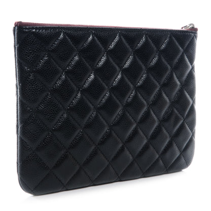 Chanel Caviar Large Cosmetic Case Black 3 of 8