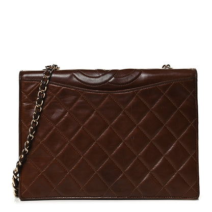 Chanel Lambskin Quilted Small CC Single Flap Bag Brown 1 of 11