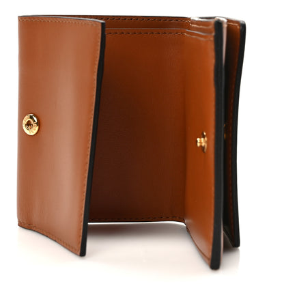 Fendi Vitello King Logo Embossed Micro Tri-Fold Wallet Cuoio 5 of 8