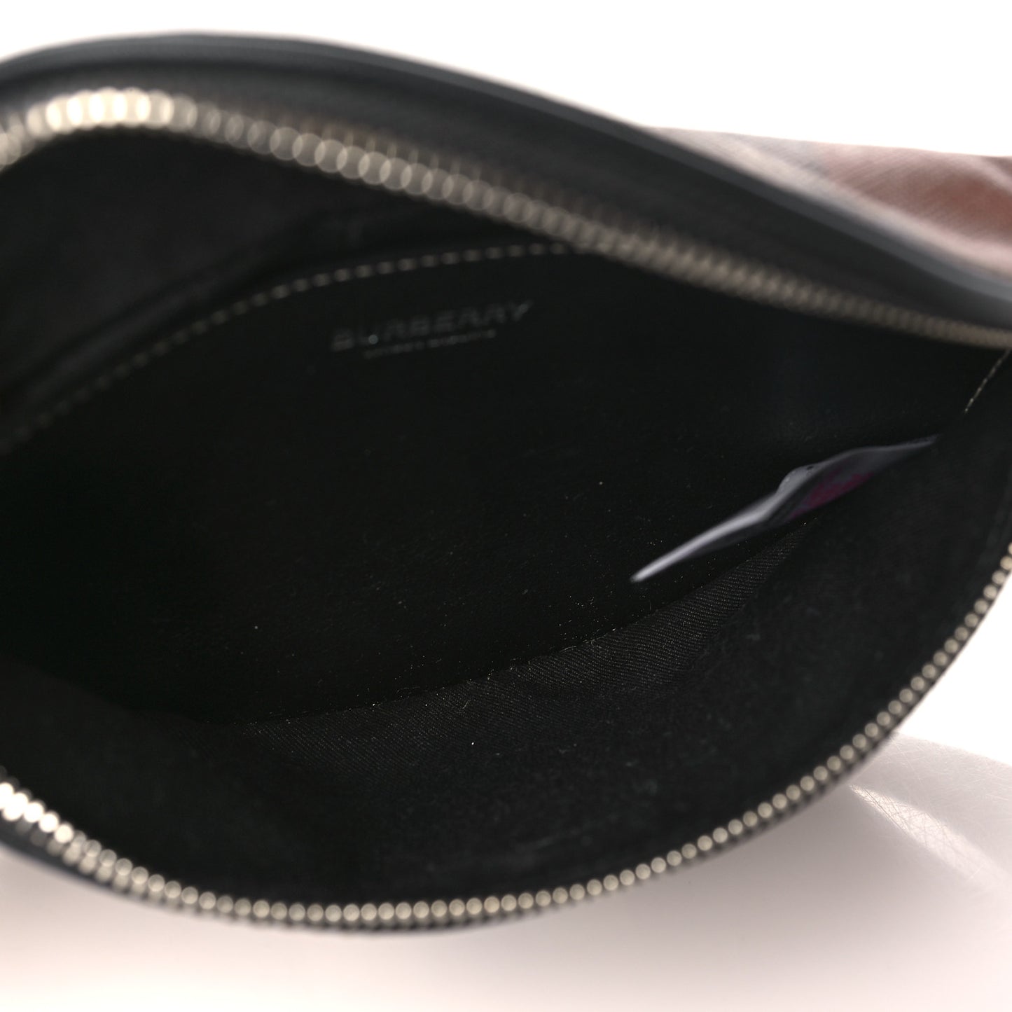 E-canvas Check Bum Bag Dark Birch Brown