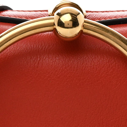 Chloe Calfskin Small Nile Bracelet Minaudiere Bag Earthy Red 9 of 11