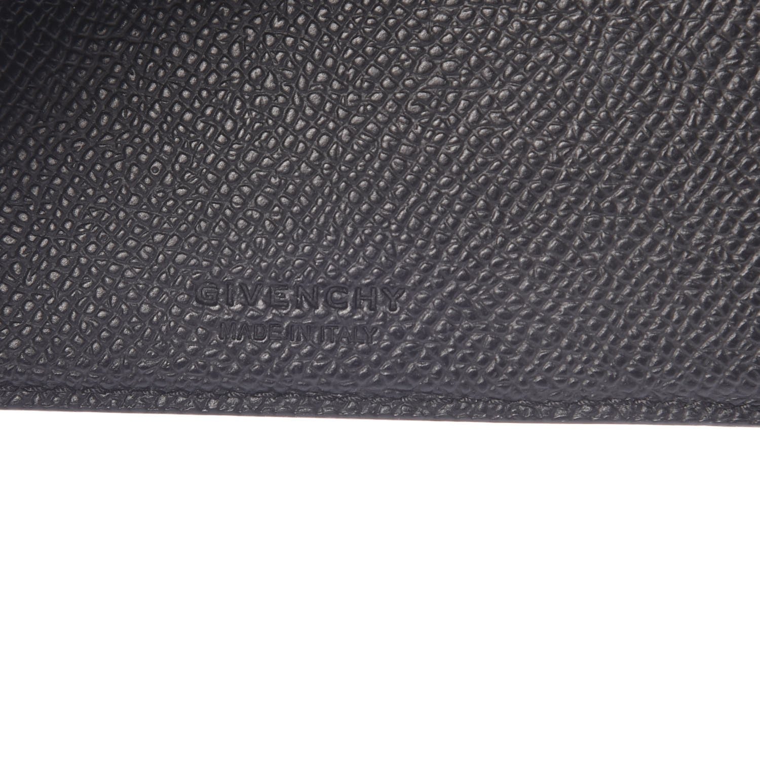 Givenchy Pebbled Calfskin Bifold Eros Wallet Black 7 of 8