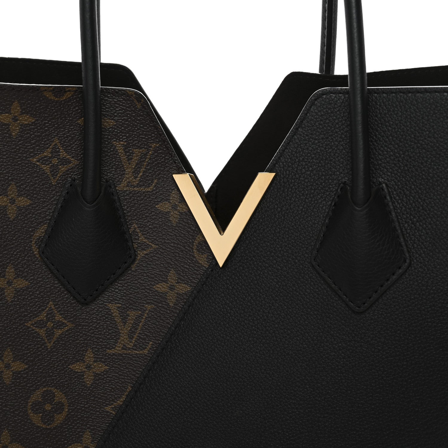 Louis Vuitton Calfskin Monogram Kimono Tote Black 7 of 9