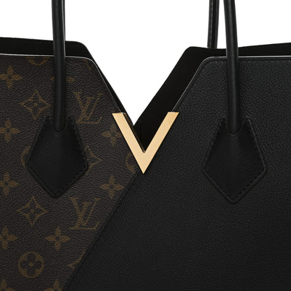 Louis Vuitton Calfskin Monogram Kimono Tote Black 7 of 9