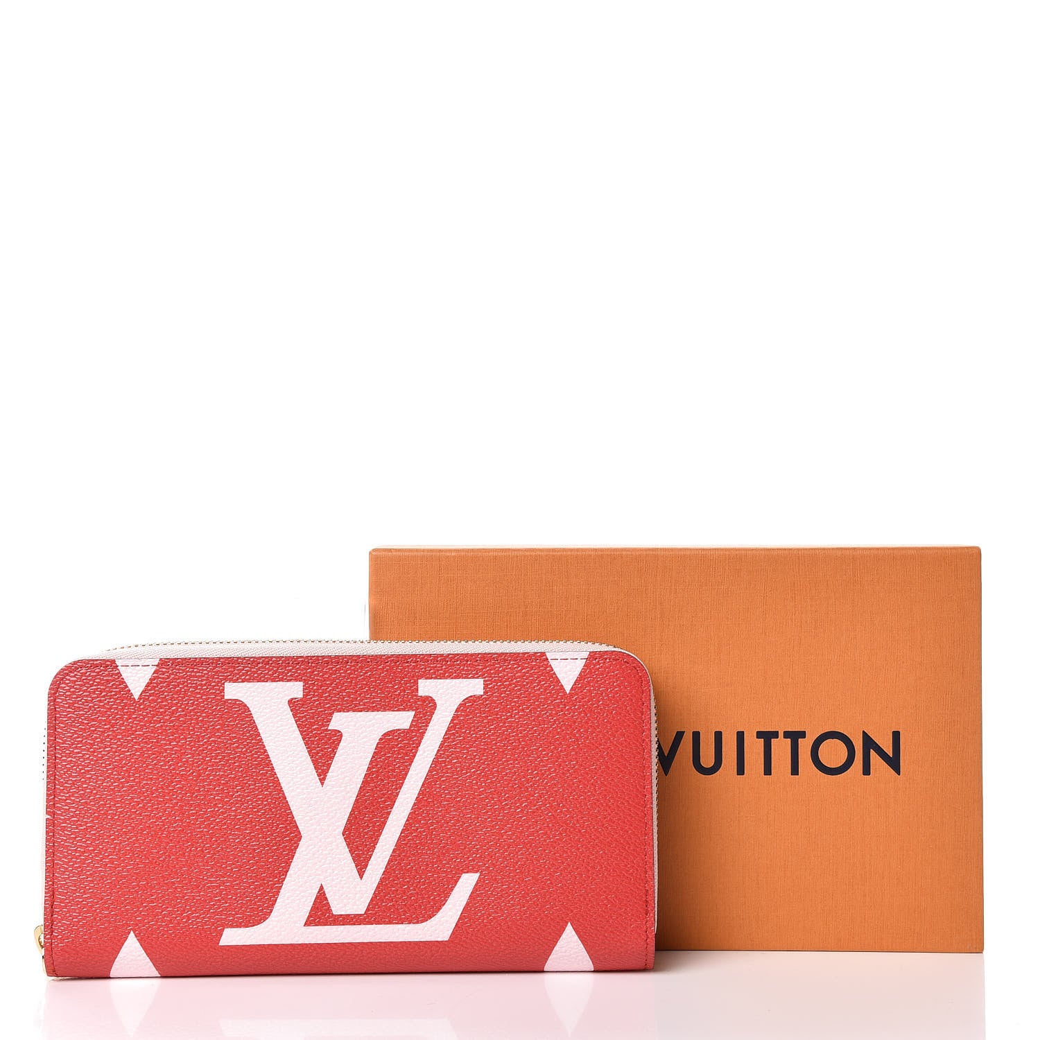 Louis Vuitton Monogram Giant Zippy Wallet Rouge Rose 14 of 14