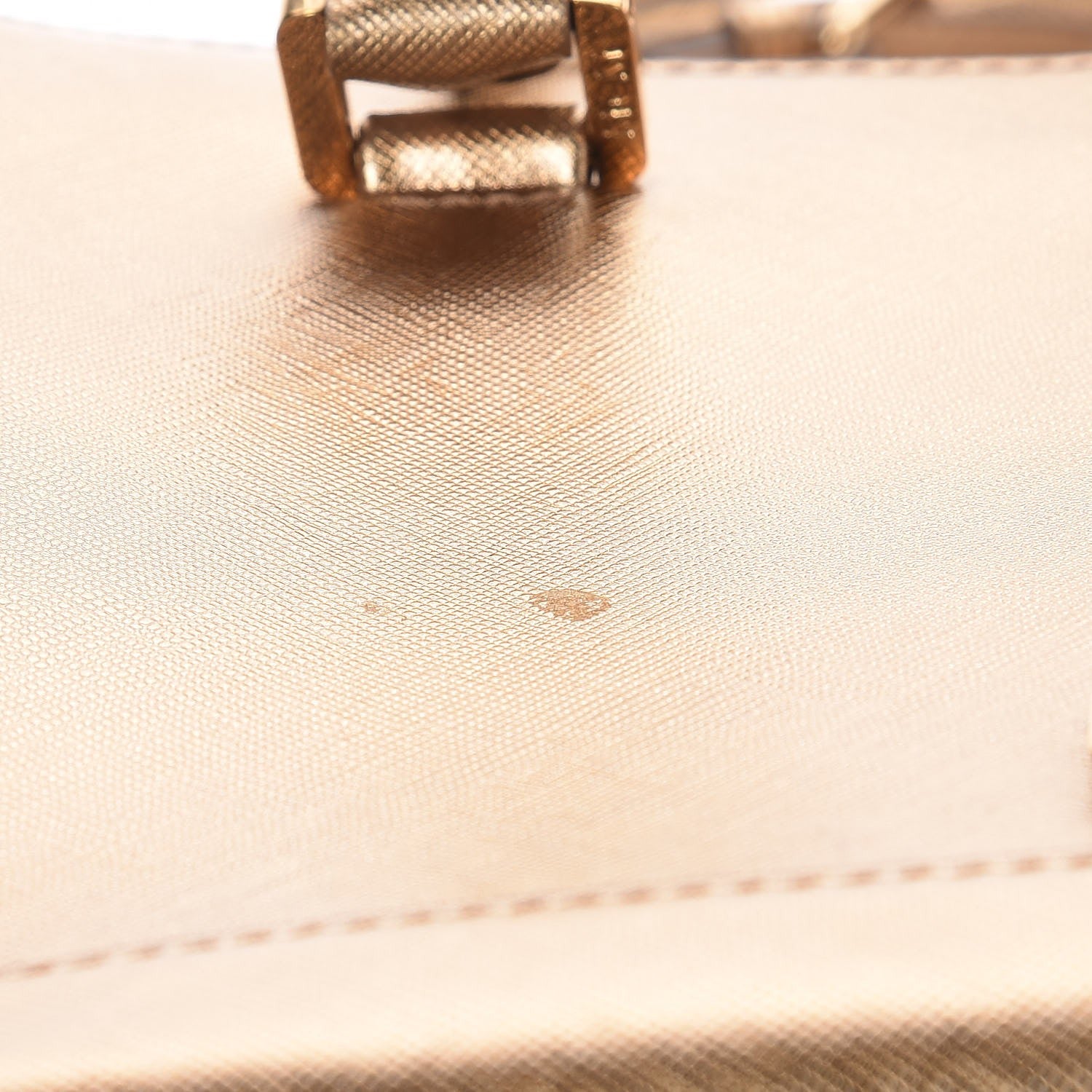 MCM Metallic Saffiano Nuovo Tote Gold 19 of 19