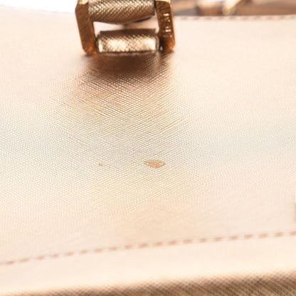 MCM Metallic Saffiano Nuovo Tote Gold 19 of 19