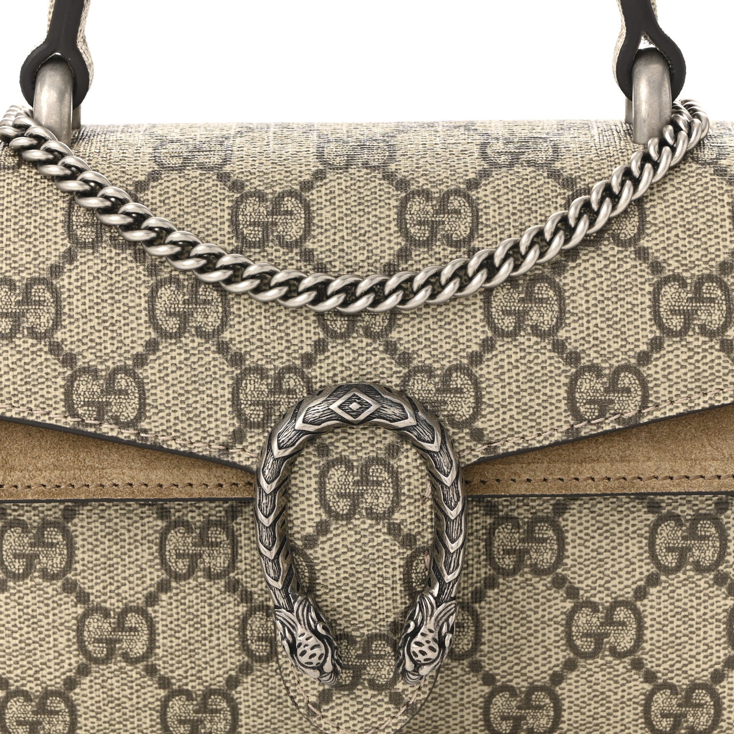 GG Supreme Monogram Mini Dionysus Top Handle Bag Taupe