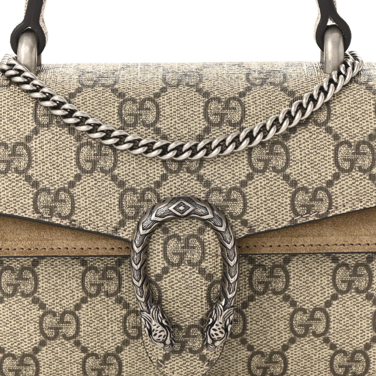 Gucci GG Supreme Monogram Mini Dionysus Top Handle Bag Taupe 7 of 9