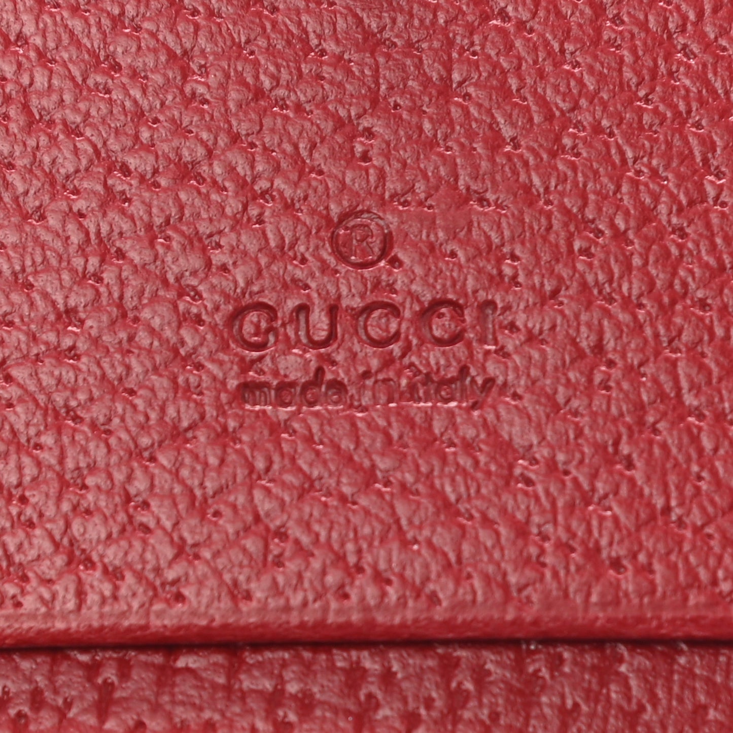 GG Supreme Monogram Tian Card Case Beige Multicolor Red