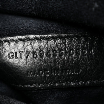 Saint Laurent Grained Deerskin Bea Tote Black 7 of 14