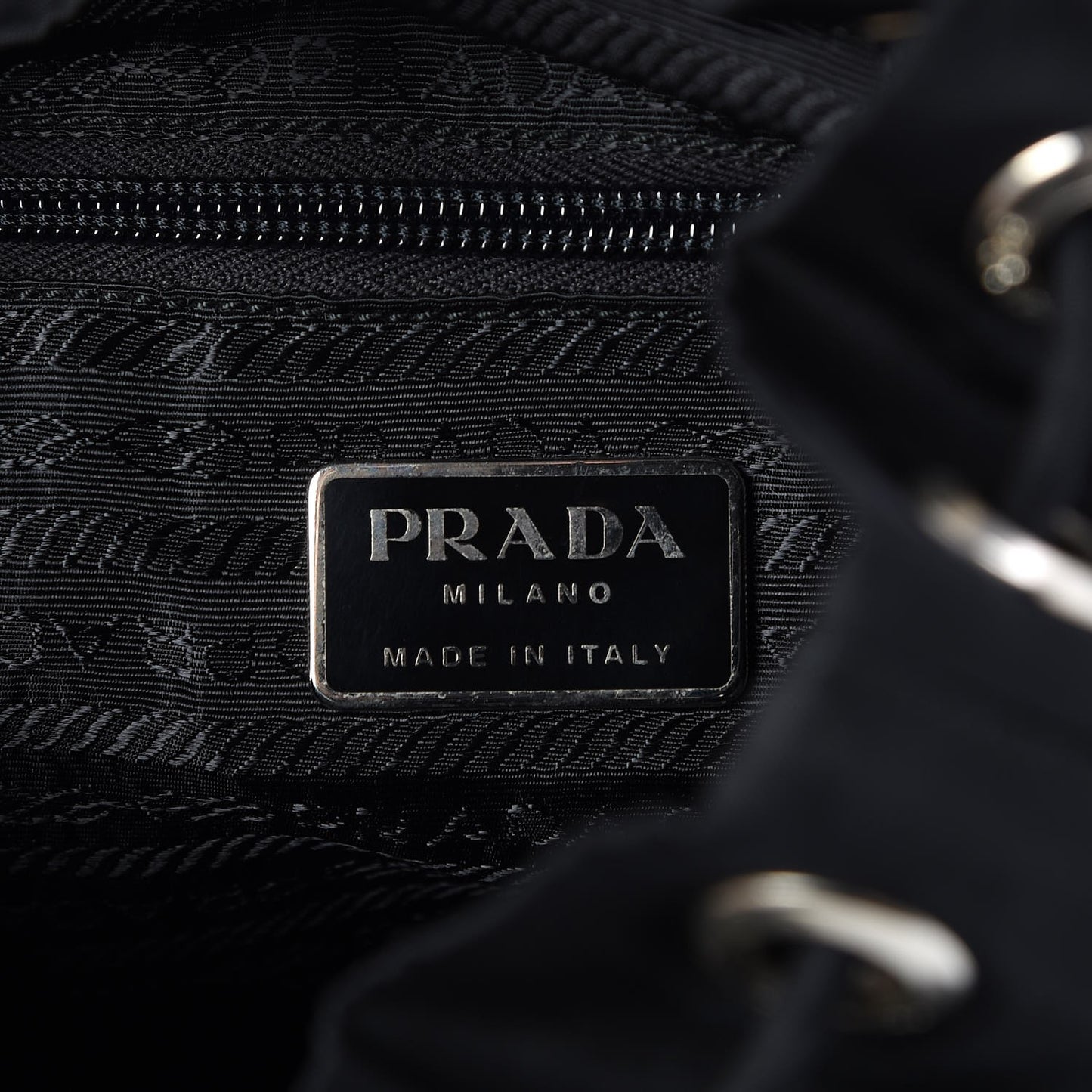 Nylon Vela Small Backpack Black