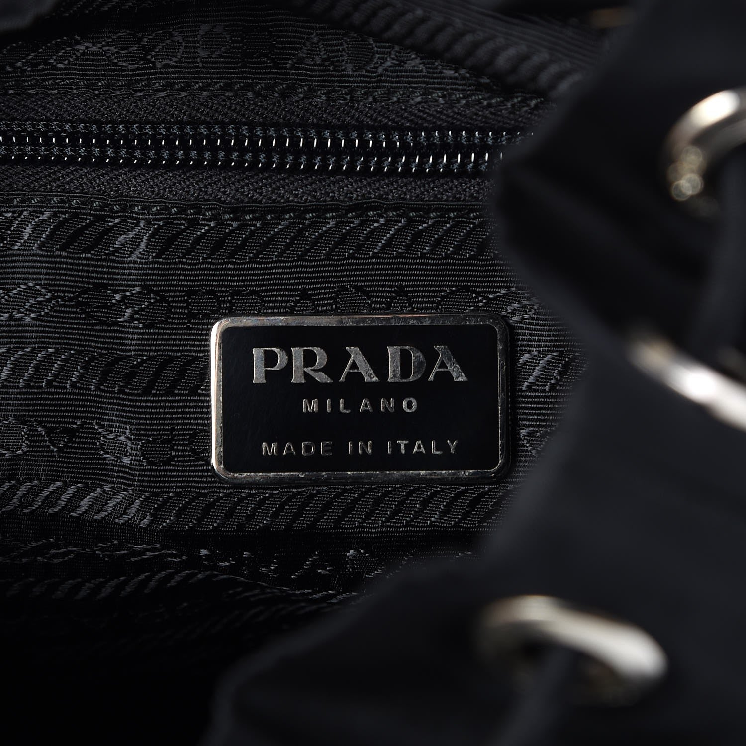Prada Nylon Vela Small Backpack Black 6 of 7