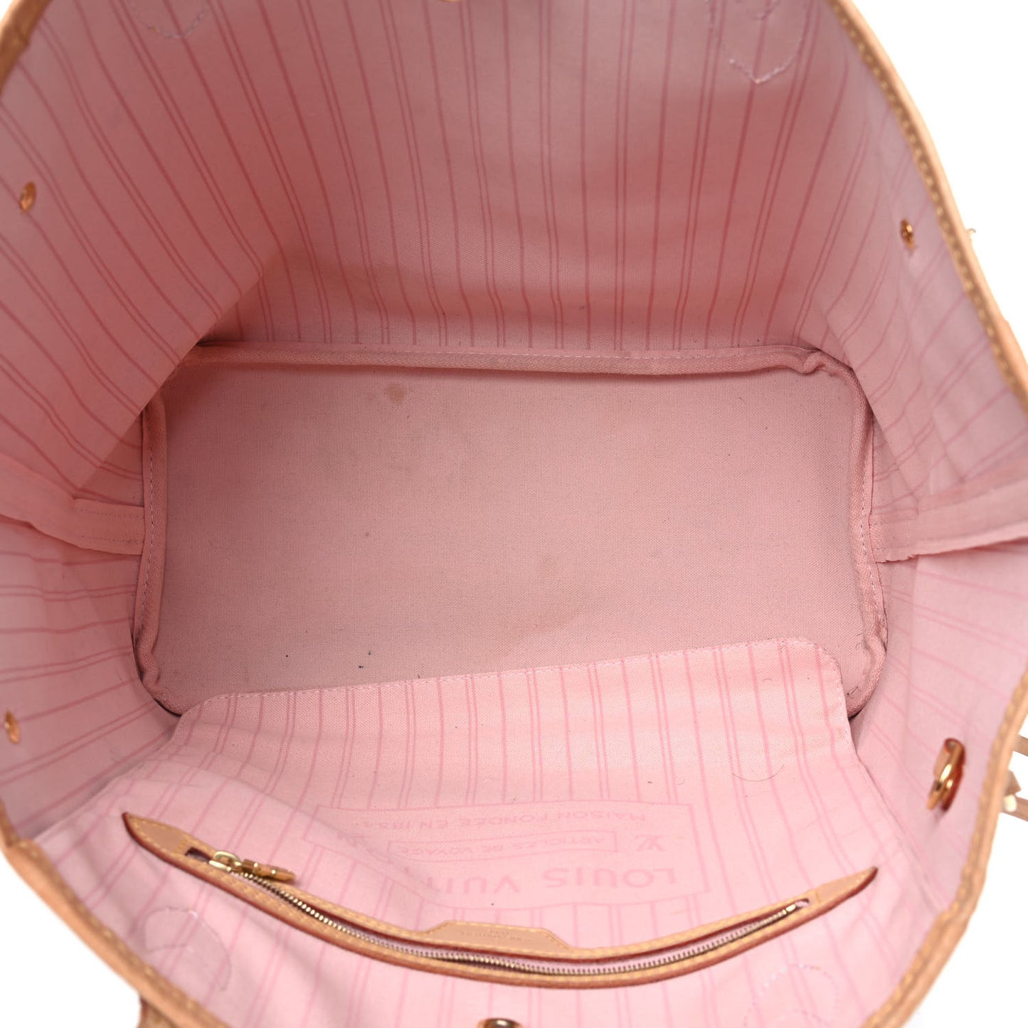 Damier Azur Neo Neverfull MM Rose Ballerine