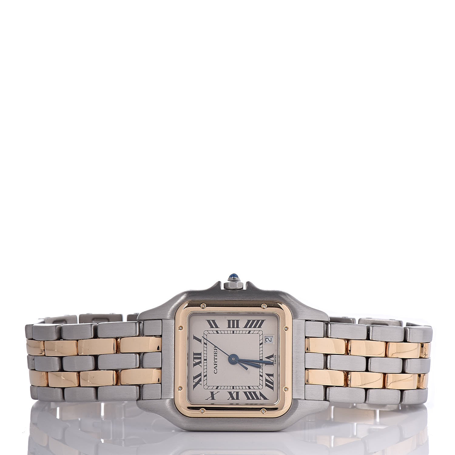Cartier Stainless Steel 18K Yellow Gold 27mm Panthere Quartz Watch 3 of 8