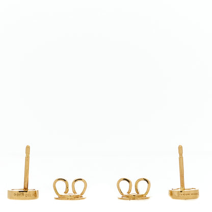 Gucci 18K Yellow Gold Interlocking G Stud Earrings 3 of 5