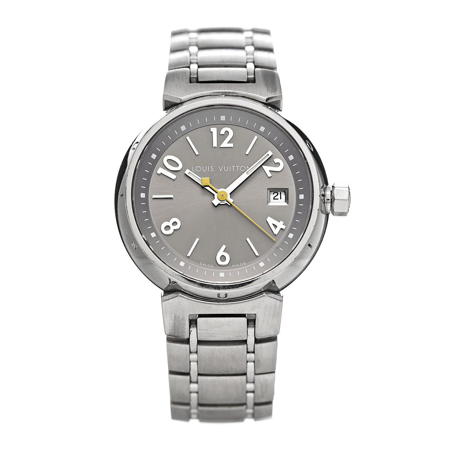 Louis Vuitton Stainless Steel 28mm Tambour Quartz Watch 1 of 7