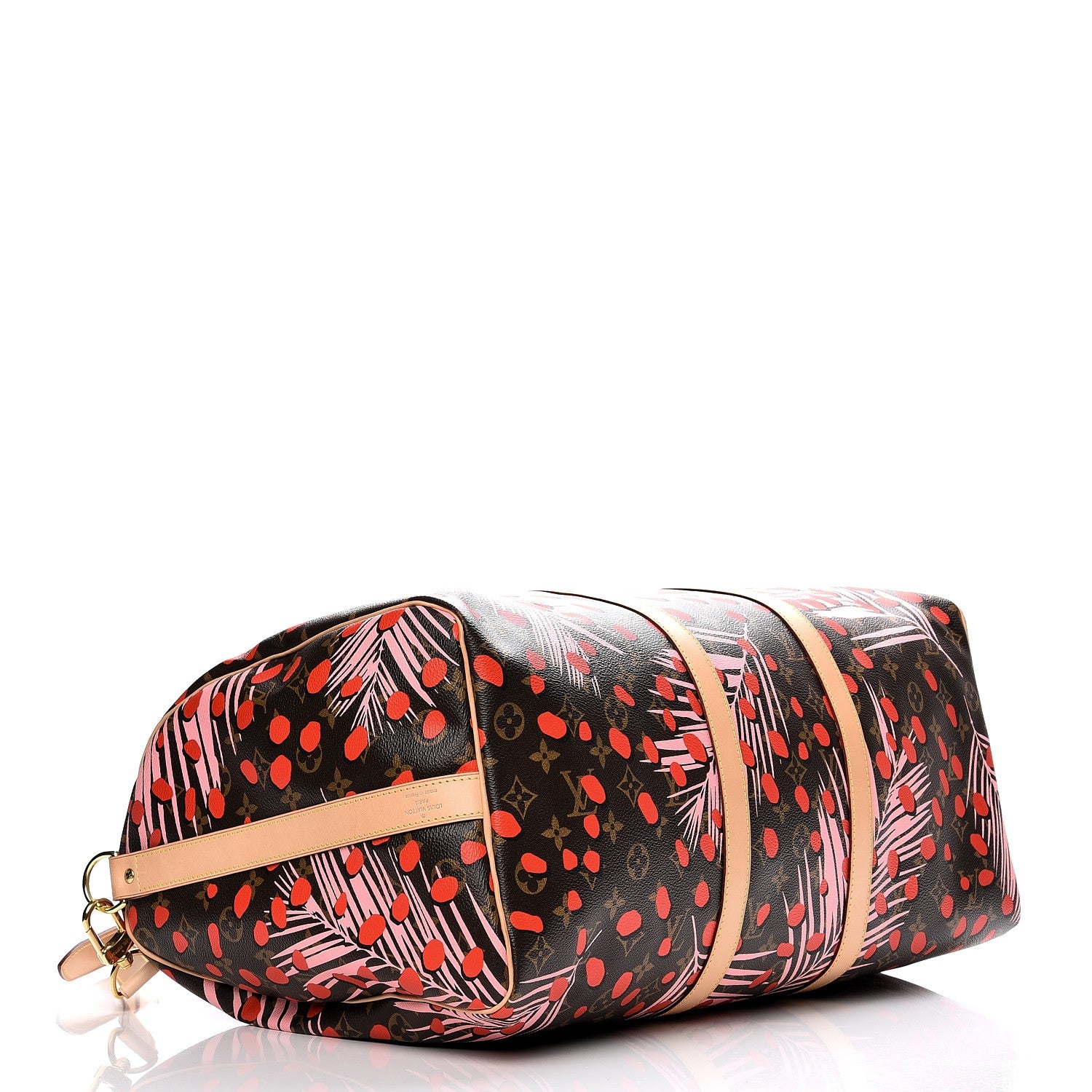 Louis Vuitton Monogram Jungle Dots Keepall Bandouliere 50 Sugar Pink Poppy 5 of 9