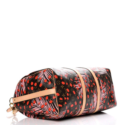 Louis Vuitton Monogram Jungle Dots Keepall Bandouliere 50 Sugar Pink Poppy 5 of 9