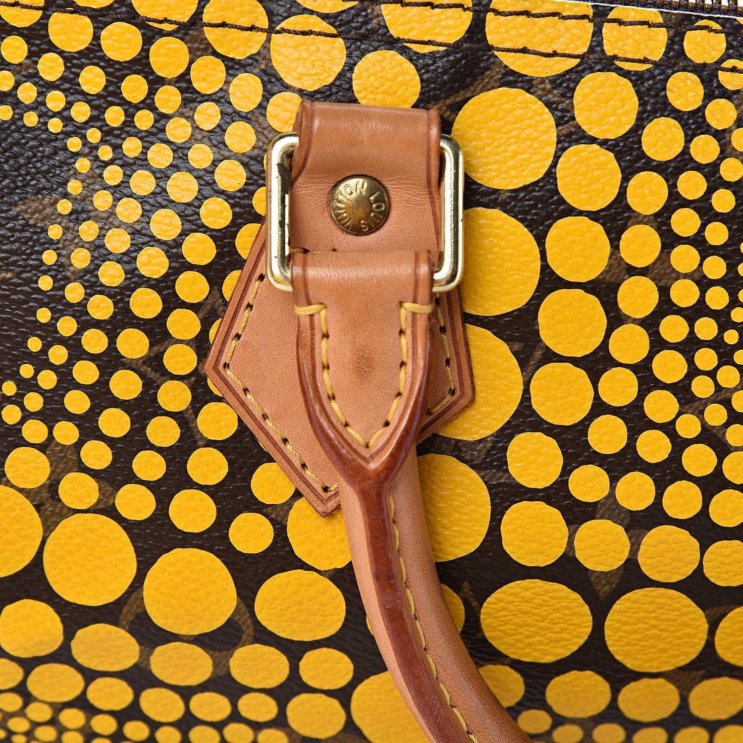 Louis Vuitton Monogram Kusama Town Speedy 30 Yellow 15 of 15