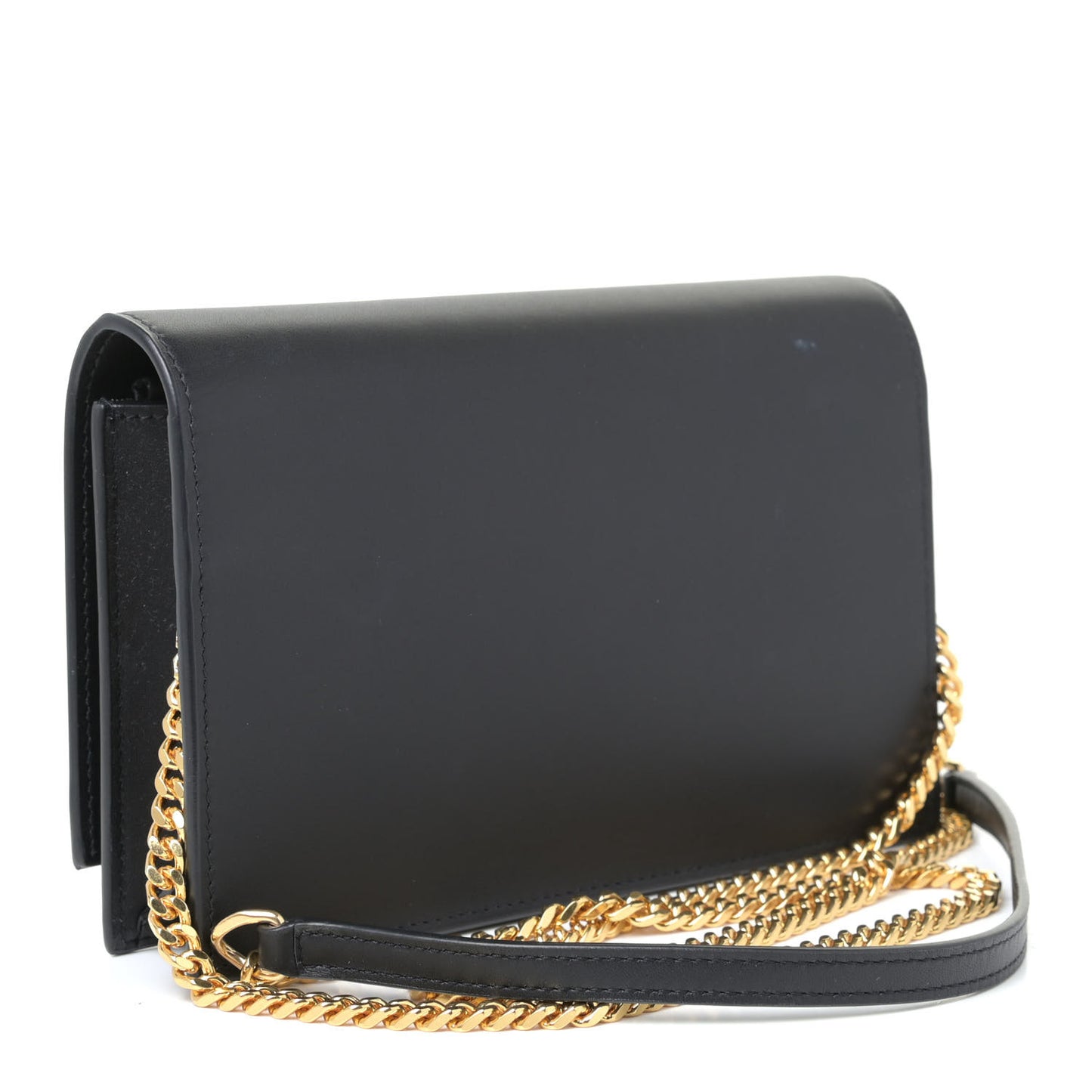 Grain De Poudre Classic Monogram Kate Tassel Chain Wallet Black
