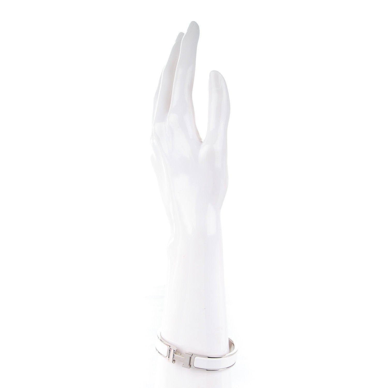 Hermes Enamel Narrow Clic Clac H Bracelet PM White 2 of 4