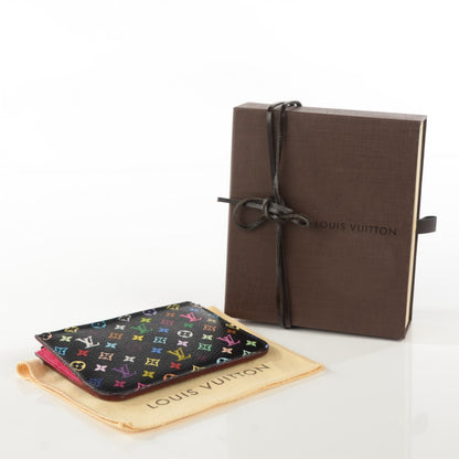 Louis Vuitton Monogram Multicolor Key Pouch Black Grenade 4 of 7