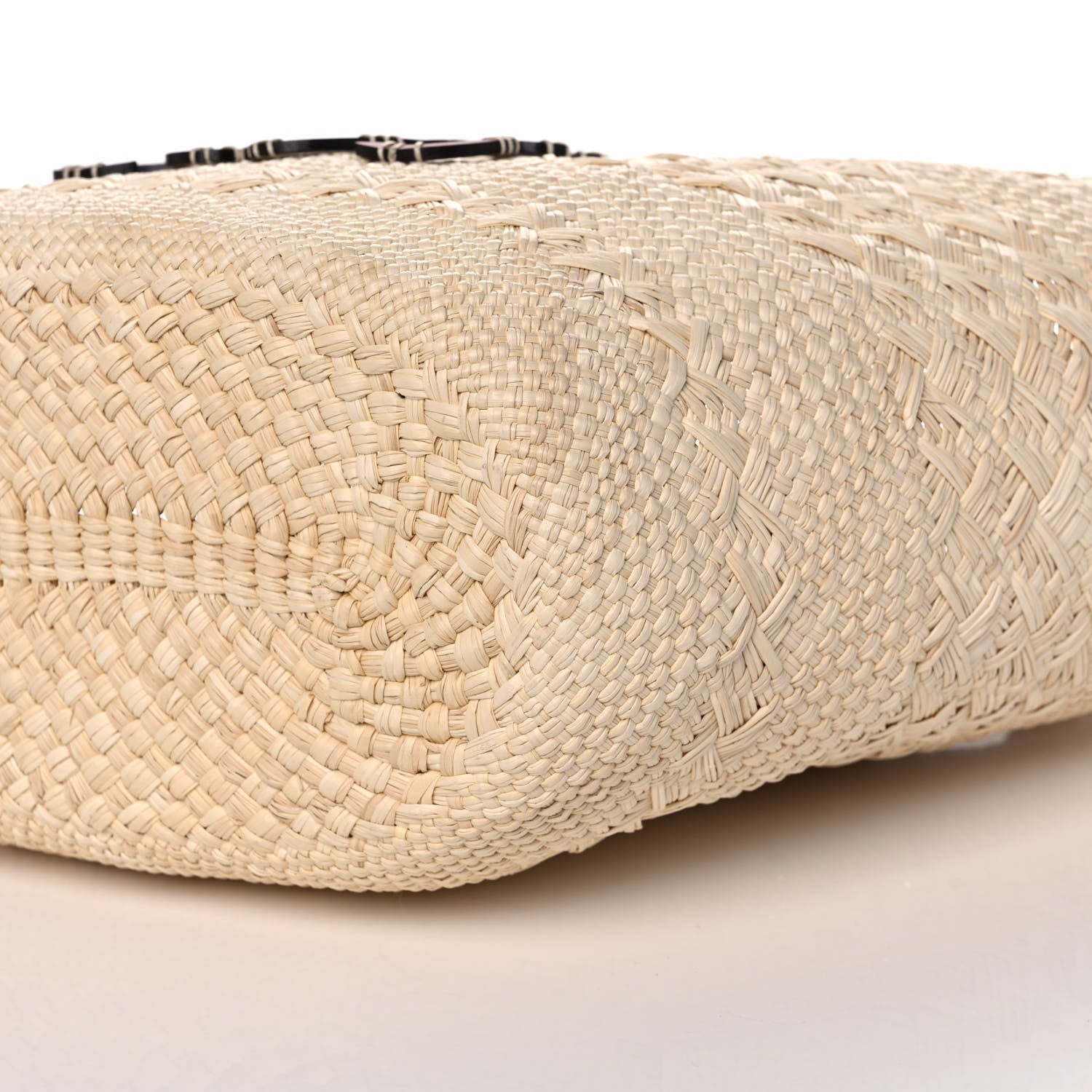 Loewe Iraca Palm Calfskin Anagram Basket Bag Natural Tan 8 of 11