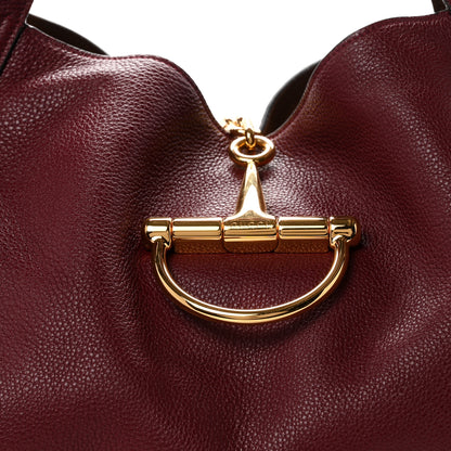 Gucci Grained Calfskin Softbit Maxi Shoulder Bag Rosso Ancora Red 9 of 11