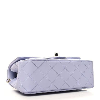 Chanel Lambskin Quilted Mini Top Handle Rectangular Flap Light Purple 4 of 10