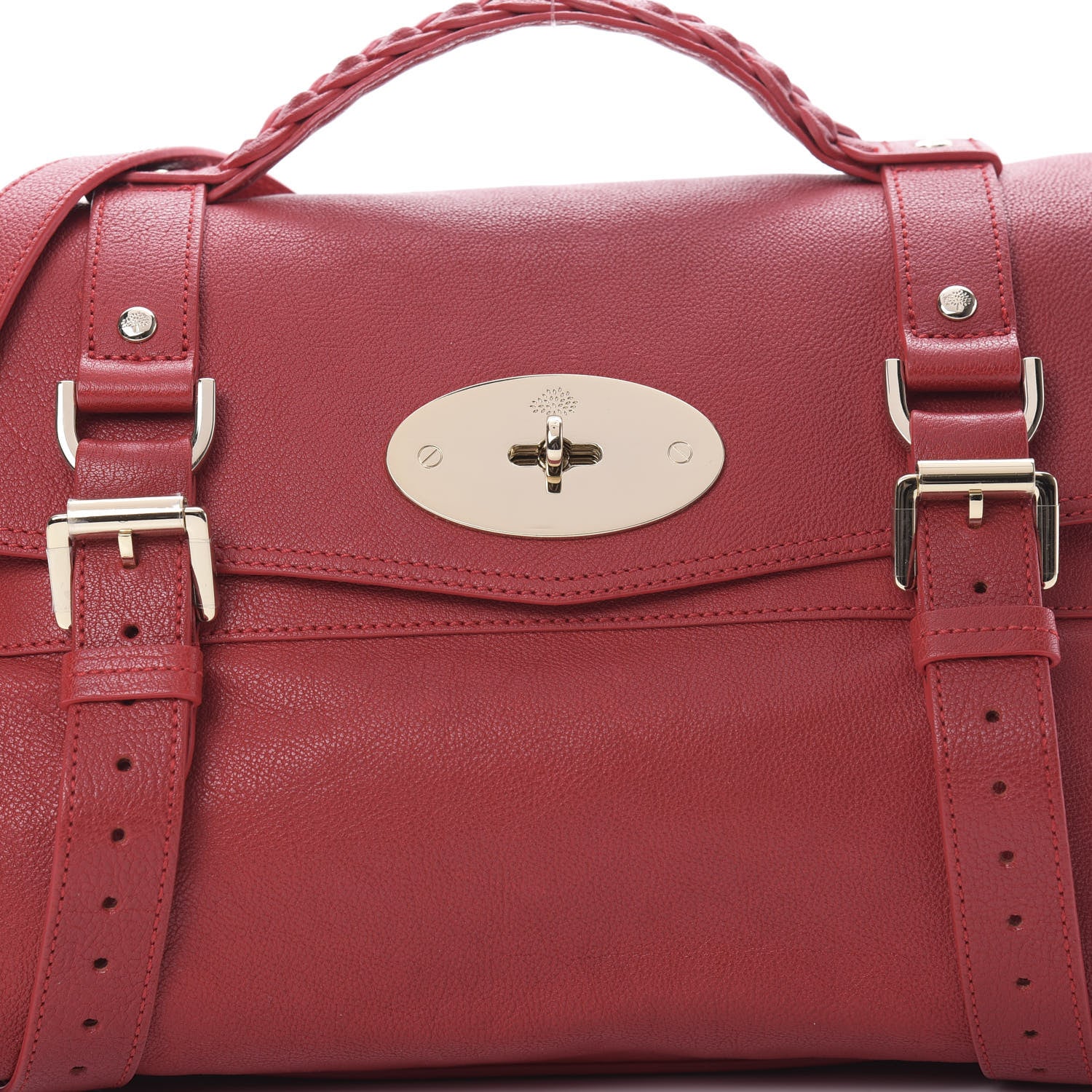 Mulberry Glossy Goatskin Medium Alexa Poppy Red 8 of 10