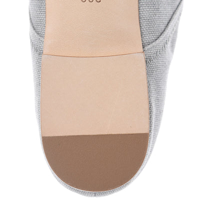 Chanel Washed Toile Snakeskin Cap Toe CC Lace Up Flats 36 Grey 9 of 12