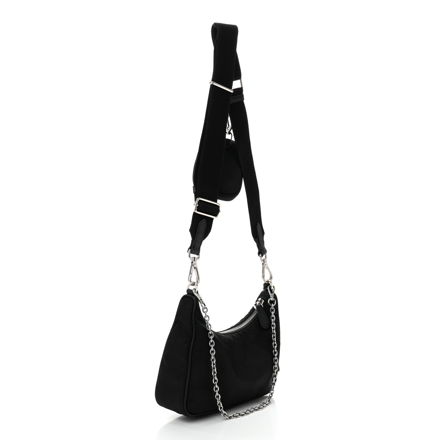 Prada Nylon Re-Edition 2005 Shoulder Bag Black 3 of 11