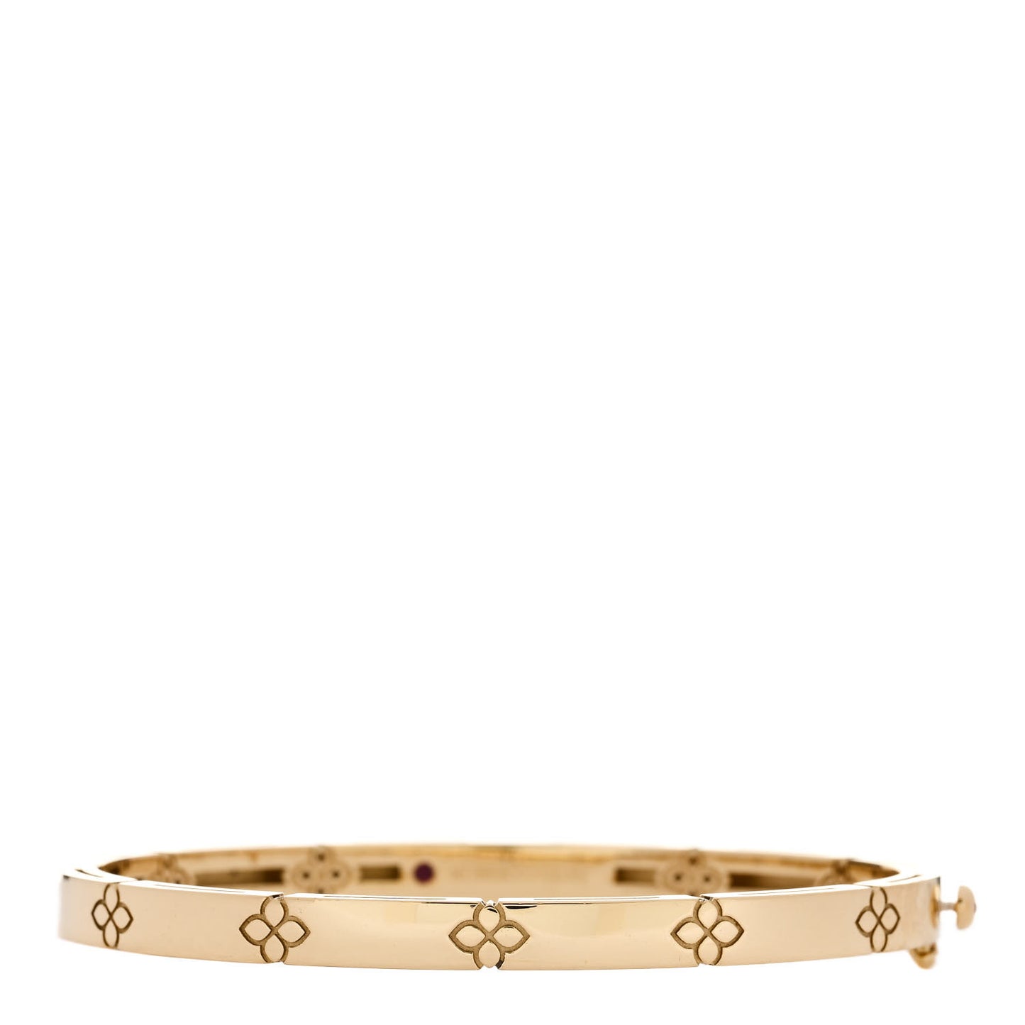 18K Yellow Gold Narrow Love in Verona Bangle Bracelet