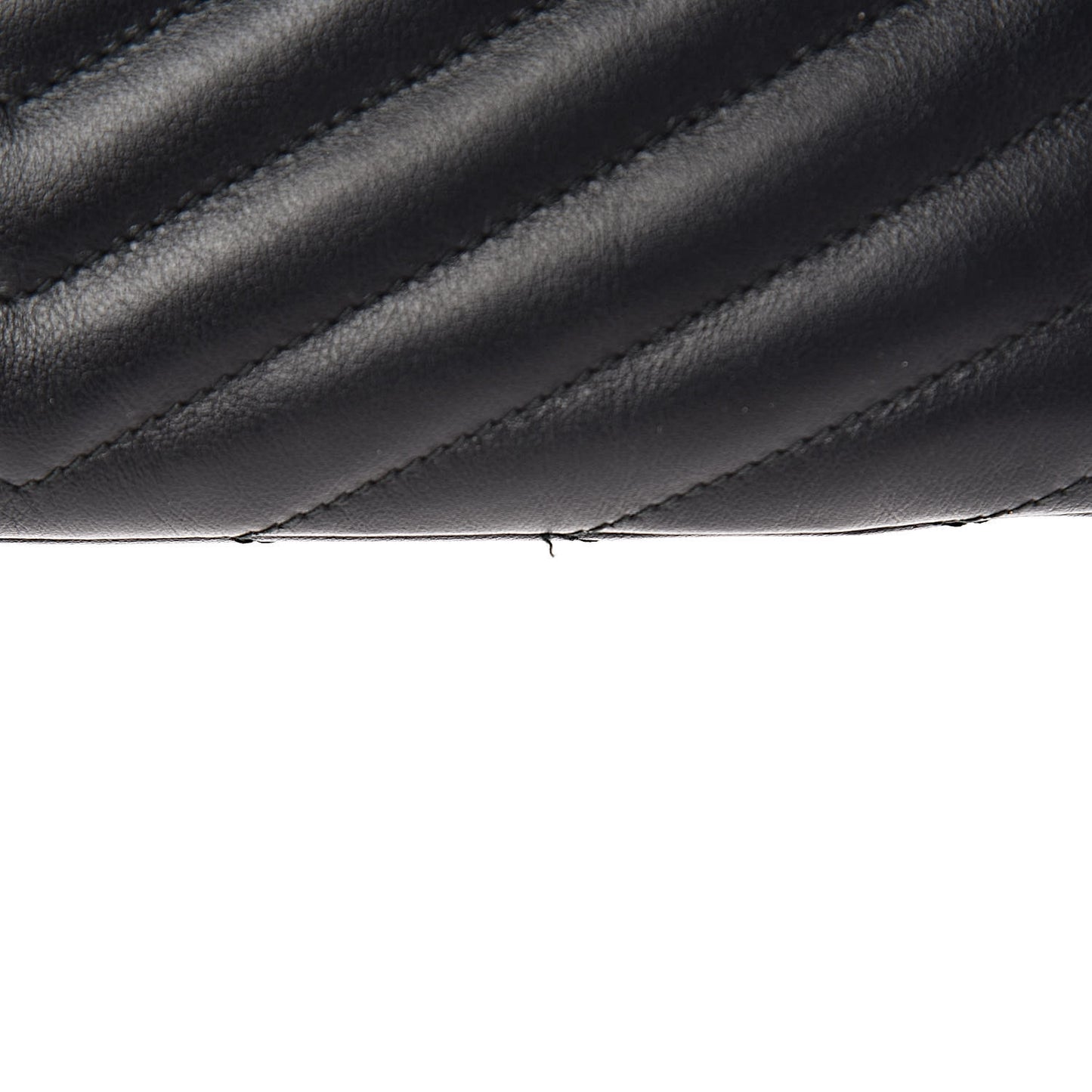 Calfskin Matelasse Chevron Monogram A5 Wristlet Black