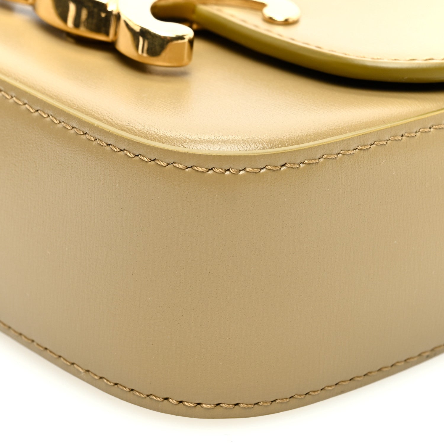 Celine Shiny Calfskin Mini Triomphe Olive 9 of 9