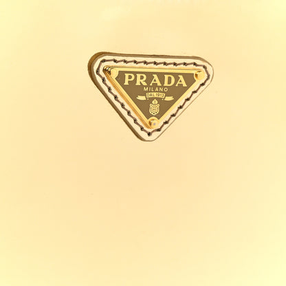 Prada Spazzolato Cleo Adjustable Strap Shoulder Bag Platino 7 of 9