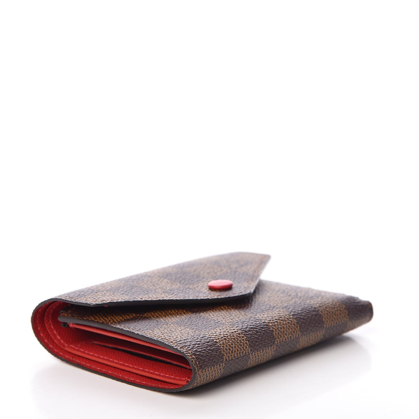 Damier Ebene Victorine Wallet Red