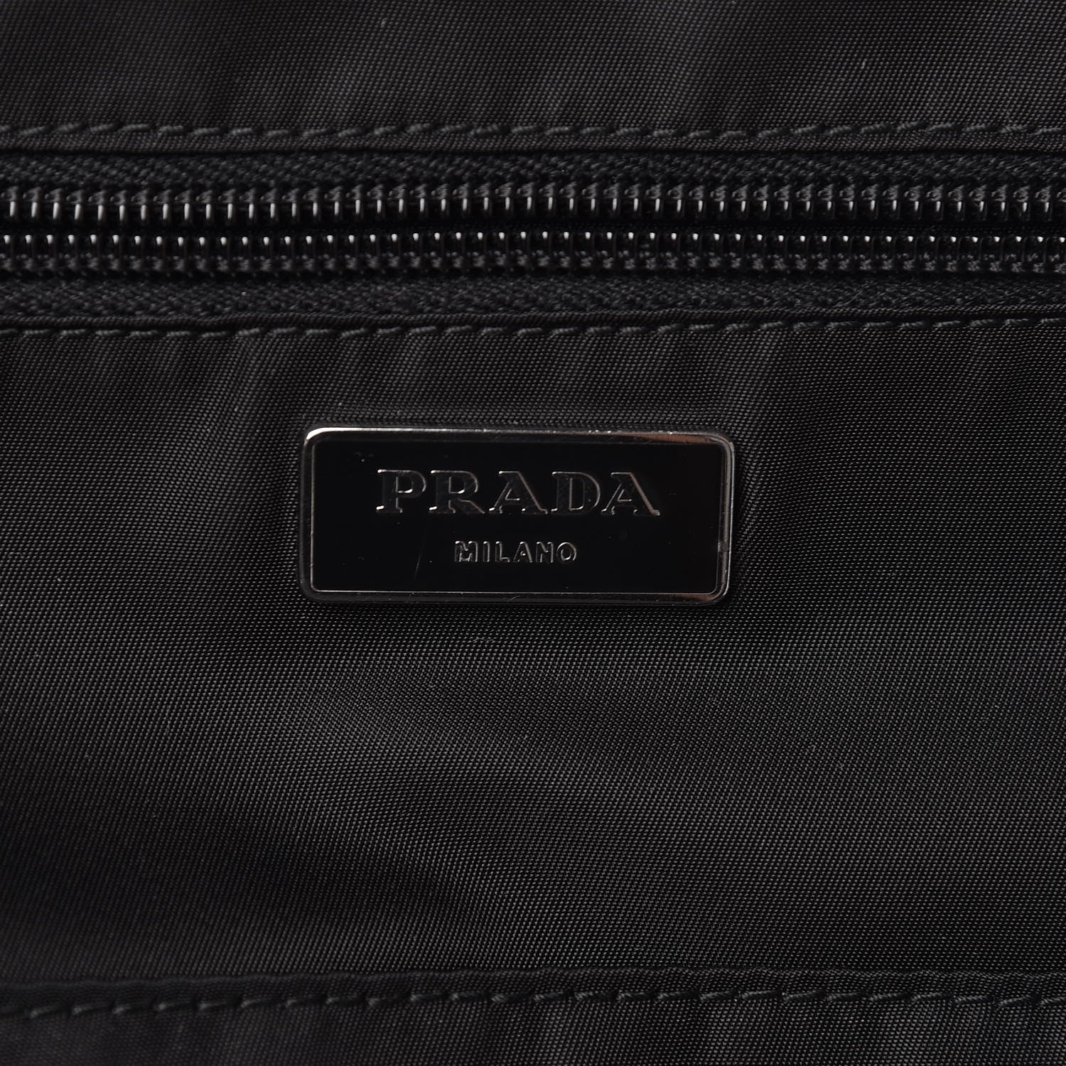 Prada Nylon Montagna Compression Backpack Black 8 of 9