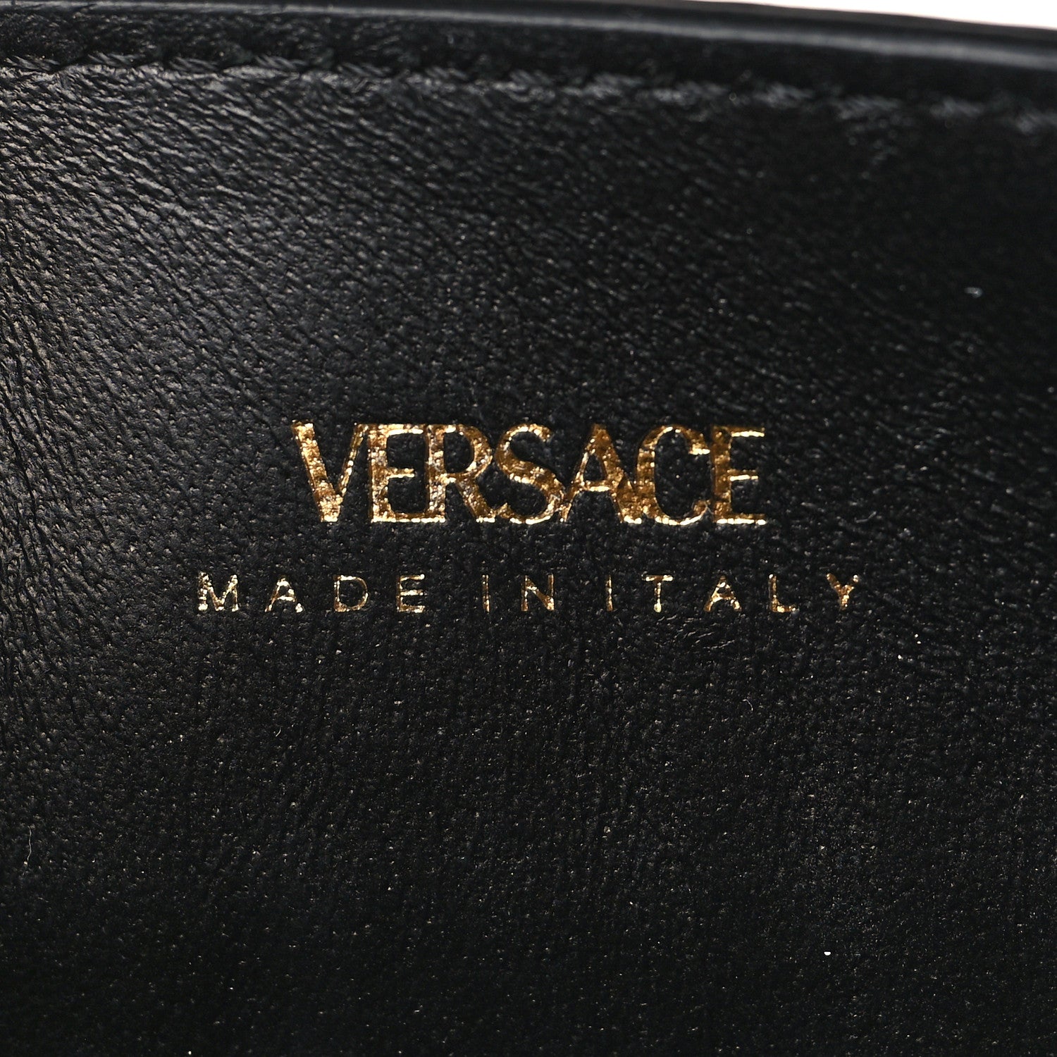 Versace Calfskin La Medusa Chain Crossbody Phone Pouch White 6 of 8
