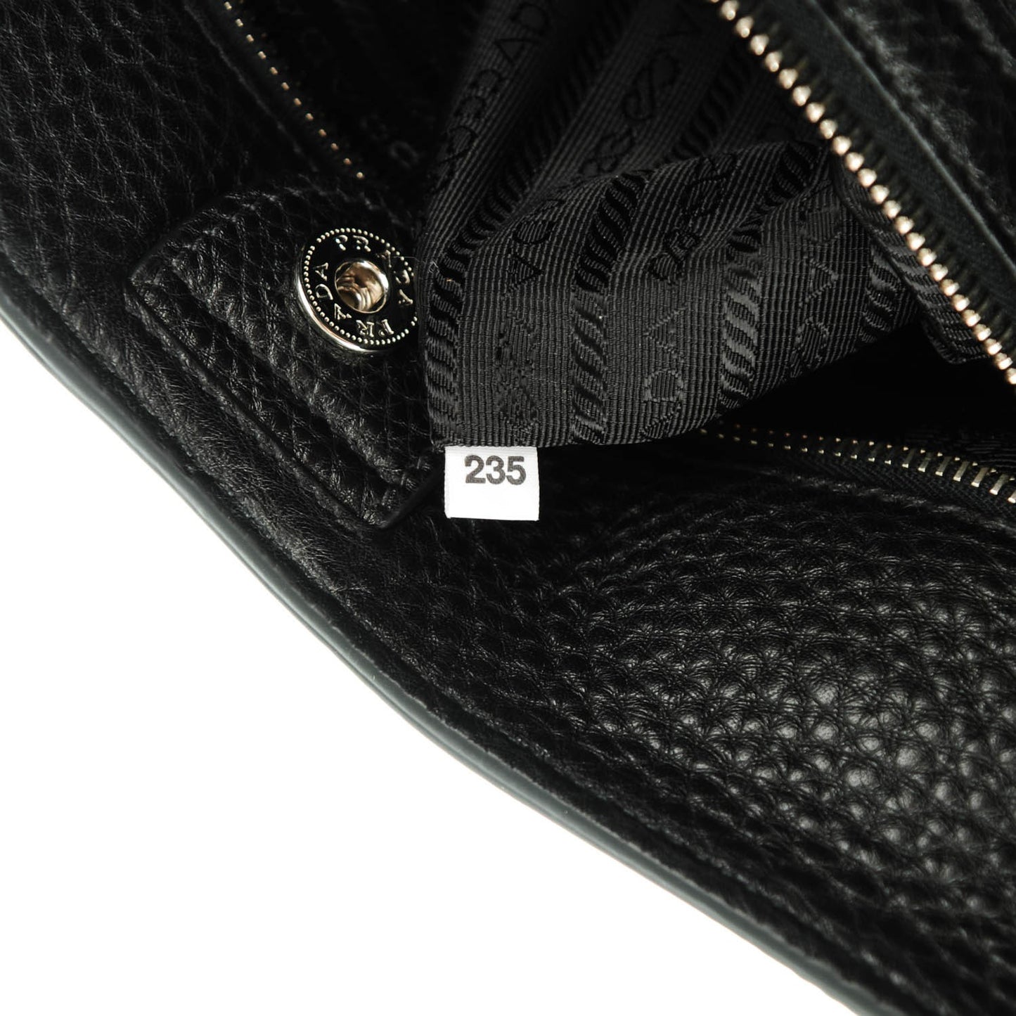 Vitello Daino Side Pocket Tote Nero Black