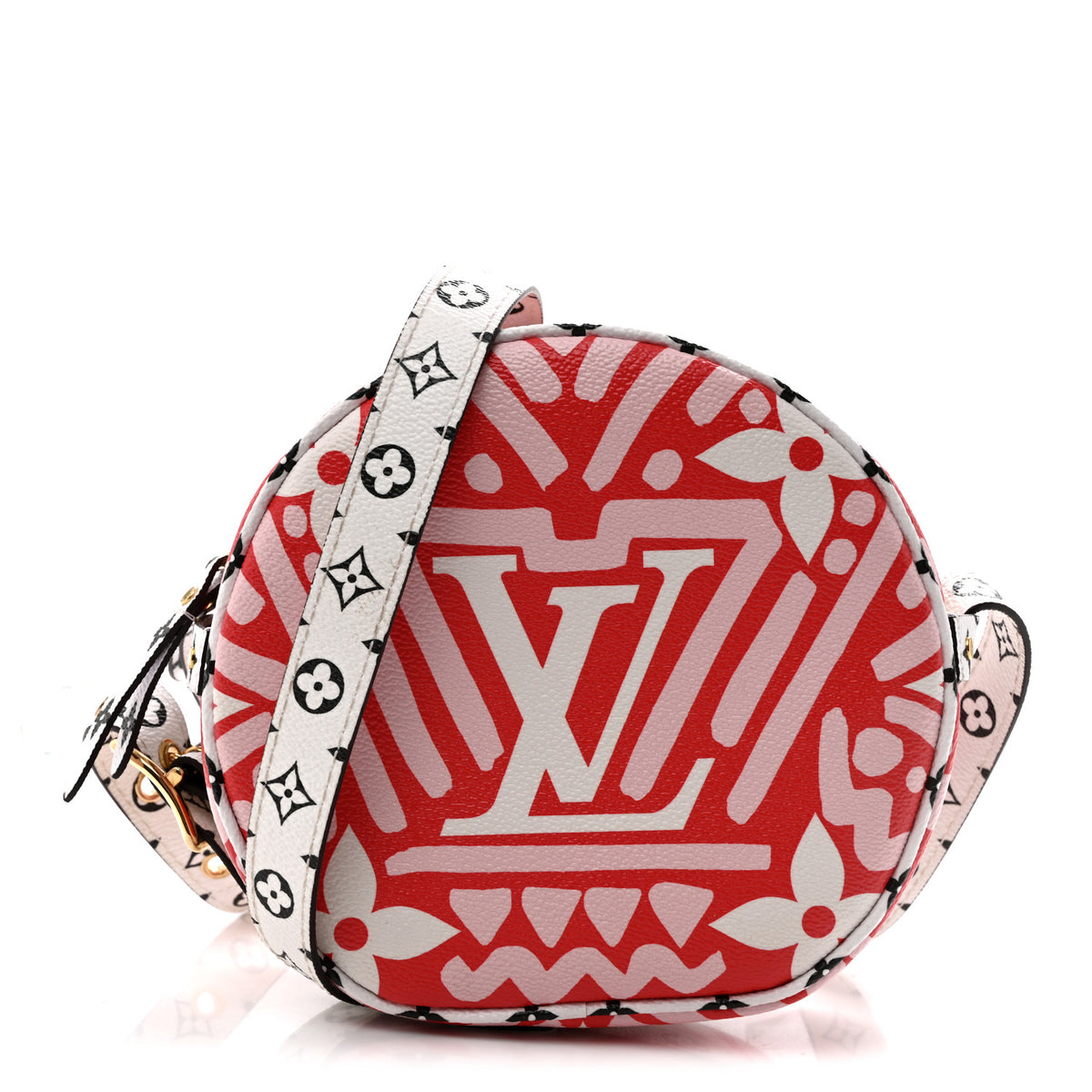 Louis Vuitton Monogram Giant Crafty Boite Chapeau Souple PM Rouge Rose Creme 1 of 12