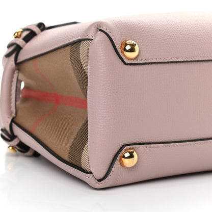 Burberry Grainy Calfskin House Check Baby Banner Tote Pale Orchid 10 of 14
