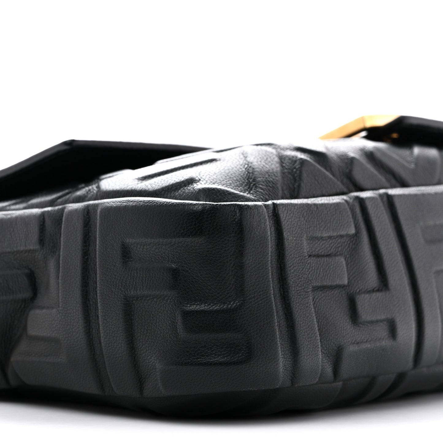 Nappa FF 1974 Embossed Baguette Black