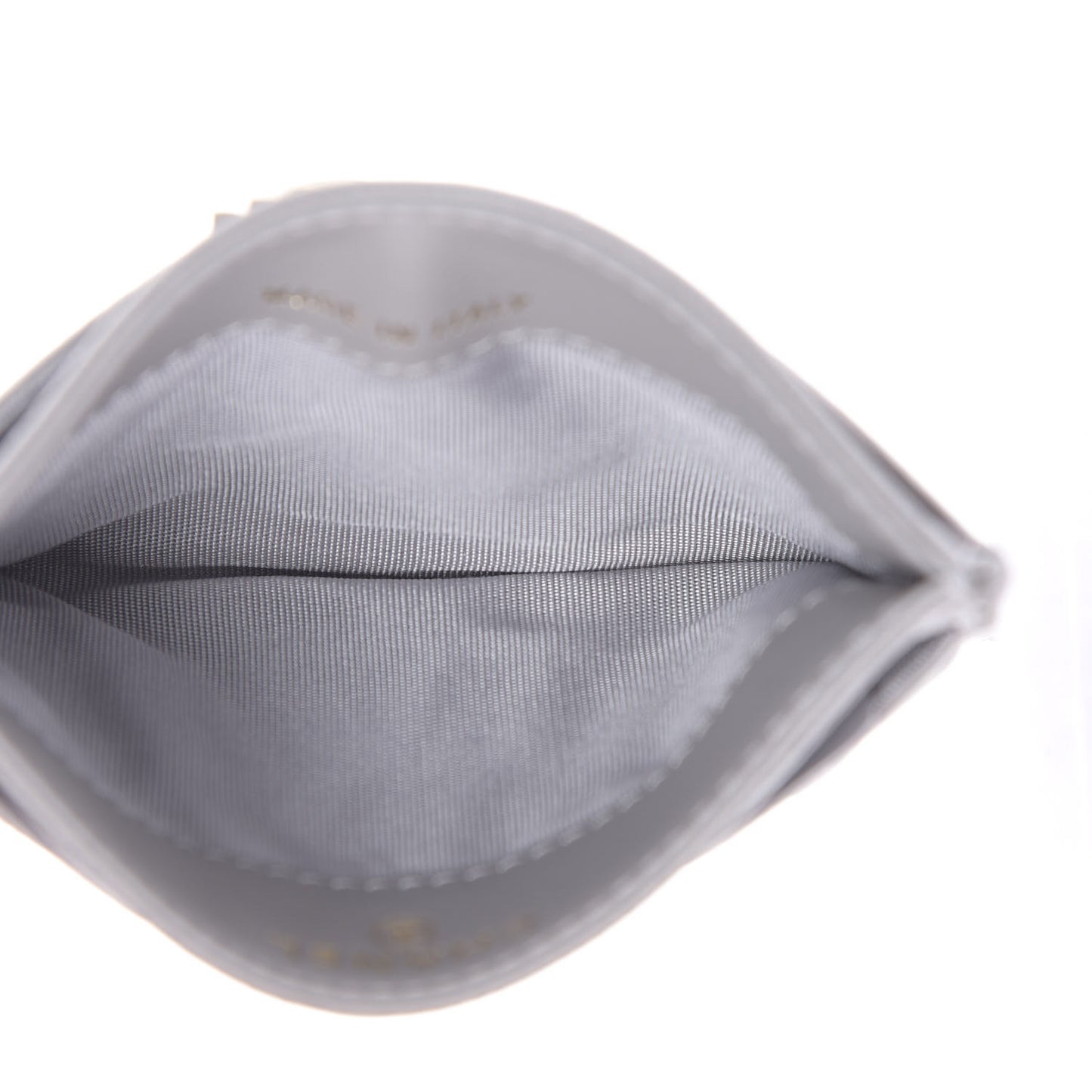 Caviar Quilted Boy Card Holder Grey