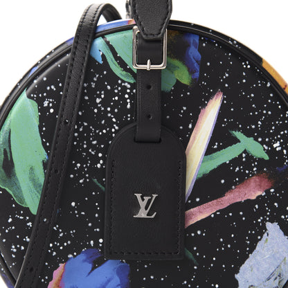 Louis Vuitton Calfskin Splash Print Petite Boite Chapeau Black 9 of 10