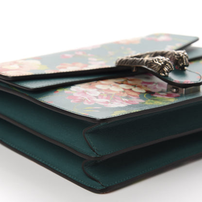 Gucci Calfskin Blooms Print Medium Dionysus Shoulder Bag Bright Emerald Multicolor 6 of 10