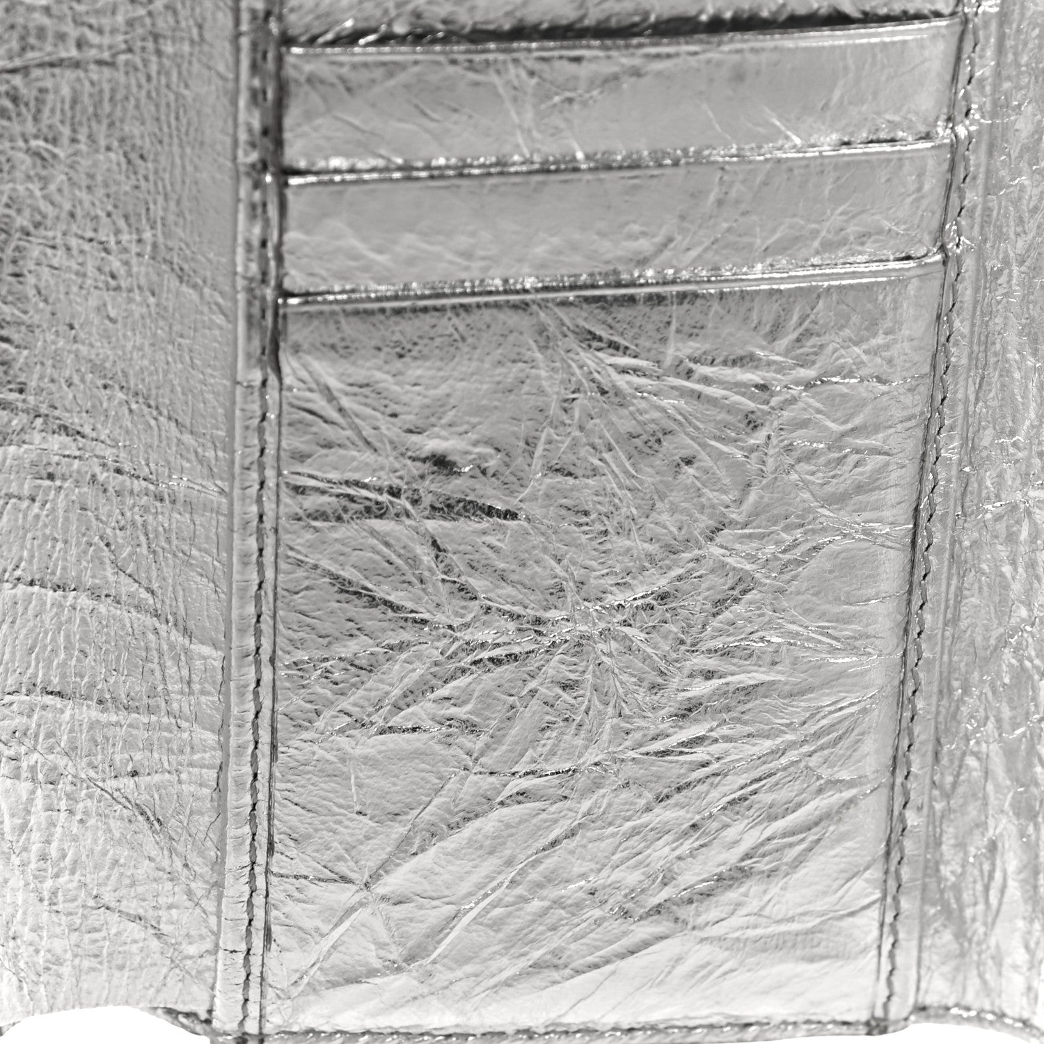 Christian Dior Metallic Calfskin Cannage Diorama Elancee Wallet Silver 10 of 12