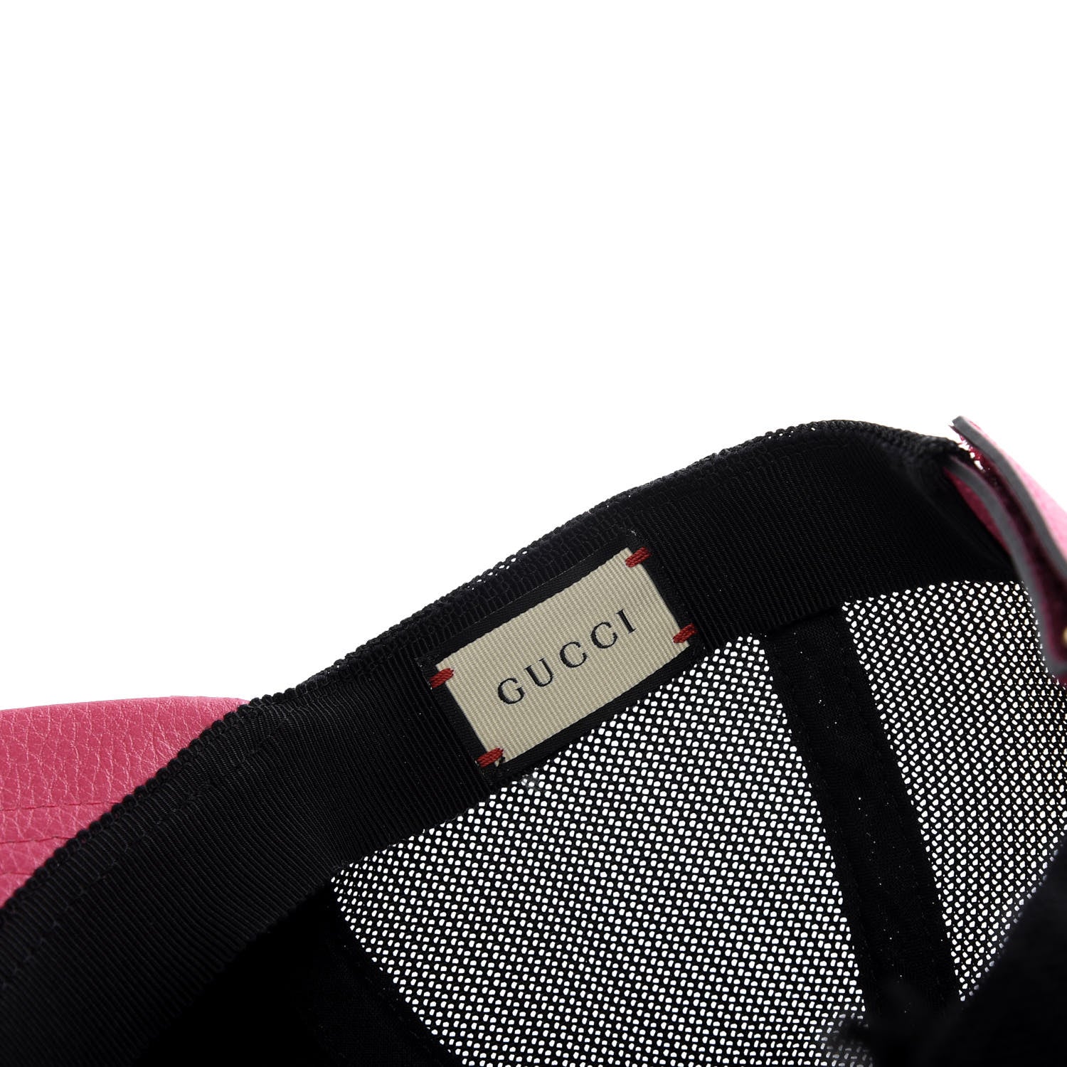 Gucci Cripto Calfskin Logo Baseball Hat L Fuxia Black 7 of 8