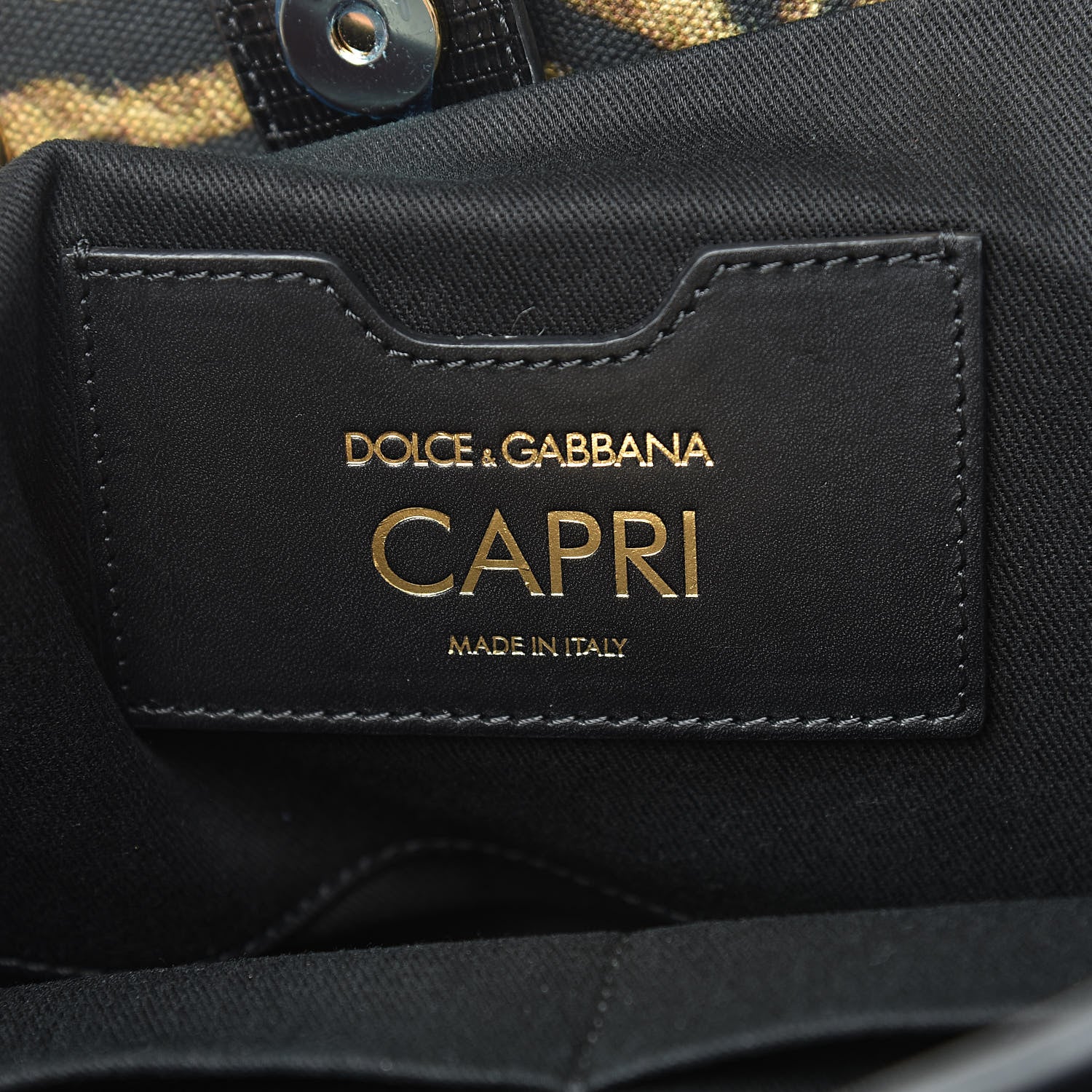 Dolce & Gabbana Leopard Print Graffiti Printed Iguana Amore Tote Black Multicolor 6 of 9